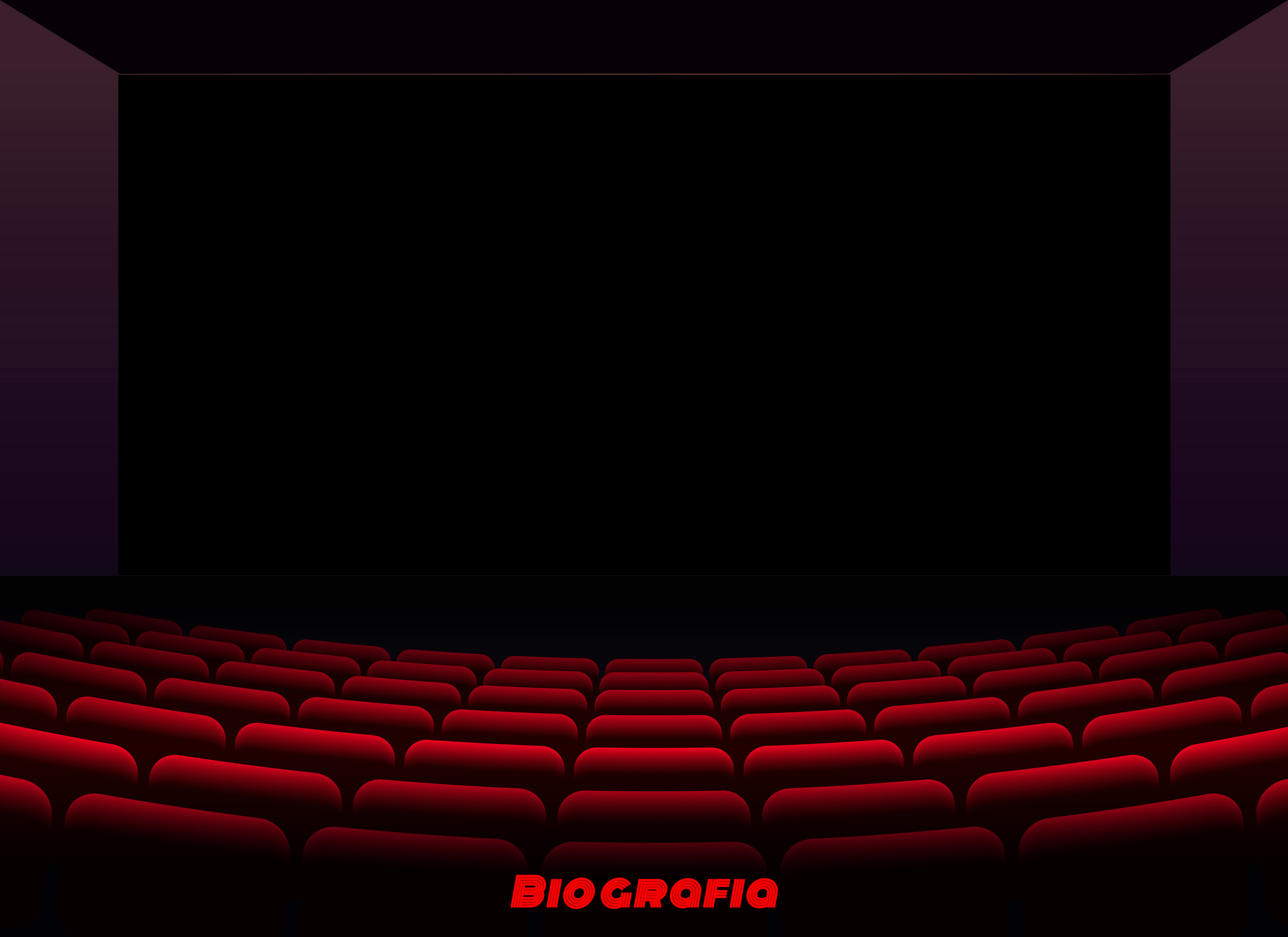 movie cinema or theater hall for film premier poster design with chairs inside room